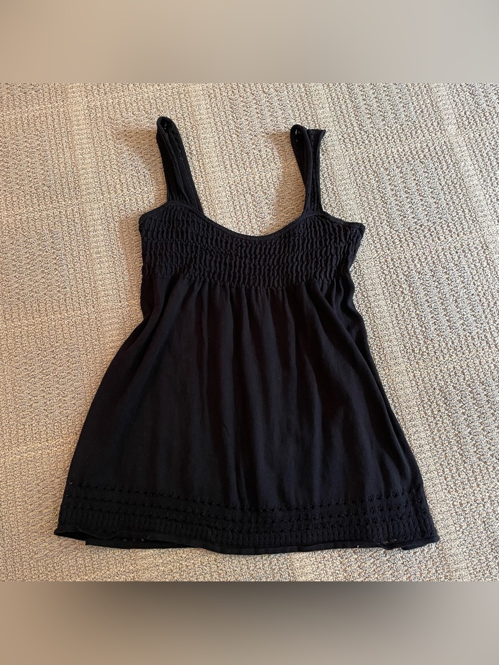 Old navy XL Black Smocked Tank Top — Women